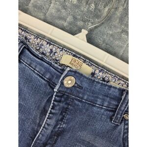 Vintage‎ America Blues Bestie Jean Embroidered Straight Leg Blue Denim 16R/33